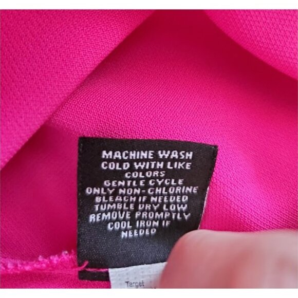 Victoria Beckham Pink Fuchsia Sleeveless Flounce Hem Sheath Dress - Size XS - Picture 7 of 7